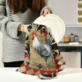 thumbnail image 5 of Kitchen Dish Towels, Vintage Rooster Kitchen Towels Set of 6 Super Soft Absorbent Dish Towels Set Microfiber Polyester Kitchen Dish Cloths Decorative Tea Towels, 28"x18", 5 of 7