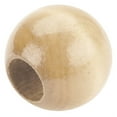 thumbnail image 3 of (2 pack) Pepperell Round Wood Beads 20mm 8/Pkg-Natural, 3 of 3