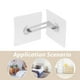 thumbnail image 2 of Kit de 6 anclajes adhesivos antivuelco para muebles, ideal para estanterías, aparadores y armarios, ideal para la seguridad infantil y la protección del hogar, 2 of 7