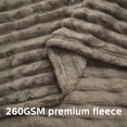 thumbnail image 2 of Queen Size Blankets for Beds, Soft Lightweight Fleece Fuzzy Throw Blanket for Couch, Brown Blankets and Throws for Women Girls, 80" x 90", 2 of 6