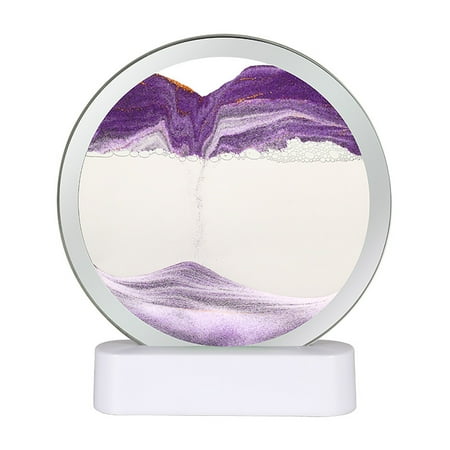 

YMoving Sand Art Picture Color Changing Quicksand Lamp 3D Deep Sea Sandscape Night Light 360° Rotating Sand Art Liquid Motion Decor Stairs Lights Indoor Kids Projector Star Gazer Projection Lights