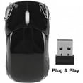 thumbnail image 3 of Mouse Souris Sans Fil 2.4GHz 1600 DPI en Forme de Voiture de Sport avec Récepteur USB pour PC Portable Ordinateur Maison Rose, 3 of 5