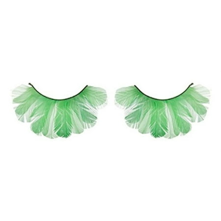 Zinkcolor Green Feather False Eyelashes F136 Dance Halloween Costume