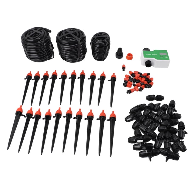 Plant Watering System, Timing Drip Irrigation System Kit for Greenhouse