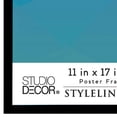 thumbnail image 3 of 11” x 17” Plastic Poster Frame Styleline by Studio Décor - Includes Hanging Hardware, Horizontal or Vertical Display - Black, 1-Pack, 3 of 7