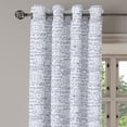 thumbnail image 2 of Ambesonne Modern Grommet Curtain, Student Geometry, 50" x 108", Dark Purple and White, 2 of 6