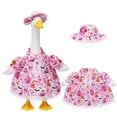 thumbnail image 2 of Halloween Porch Goose Outfit, Pink Pumpkin Ghost Costume Kit, Spooky Seasonal Outfit Accessories Suitable for 23 Inch Large Porch Goose Statue, 2 of 6