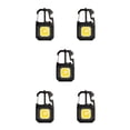 thumbnail image 2 of Llavero portátil Linterna Antorcha ajustable Soidarity Tipo-C Luz de trabajo recargable Emergencia Camping Mochilero Negro, 2 of 6