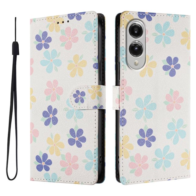 FOXDOCK Funda Tipo Cartera para Samsung Galaxy S25 Edge con Soporte y Correa – Diseño de Patrones Lindos