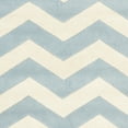 thumbnail image 3 of SAFAVIEH Chatham Jake Zigzag Stripes Wool Runner Rug, Blue/Ivory, 2'3" x 5', 3 of 4