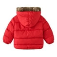 thumbnail image 6 of Godderr Toddler Kids Boys Girls Down Jacket Fleece Outwear,Baby Cute Bear Ear Zipper Coat with Pocket Winter Warm Thick Hoodie Coat for 1-7Y, 6 of 7