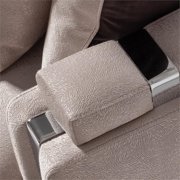Michael Amini Carmela Sofa - Zinc/Silver