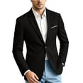 thumbnail image 7 of Riecok Blazers for Men Button Front Business Suit Jacket Solid Long Sleeve Casual Coat Formal Office Clothes with Pocket, 7 of 7