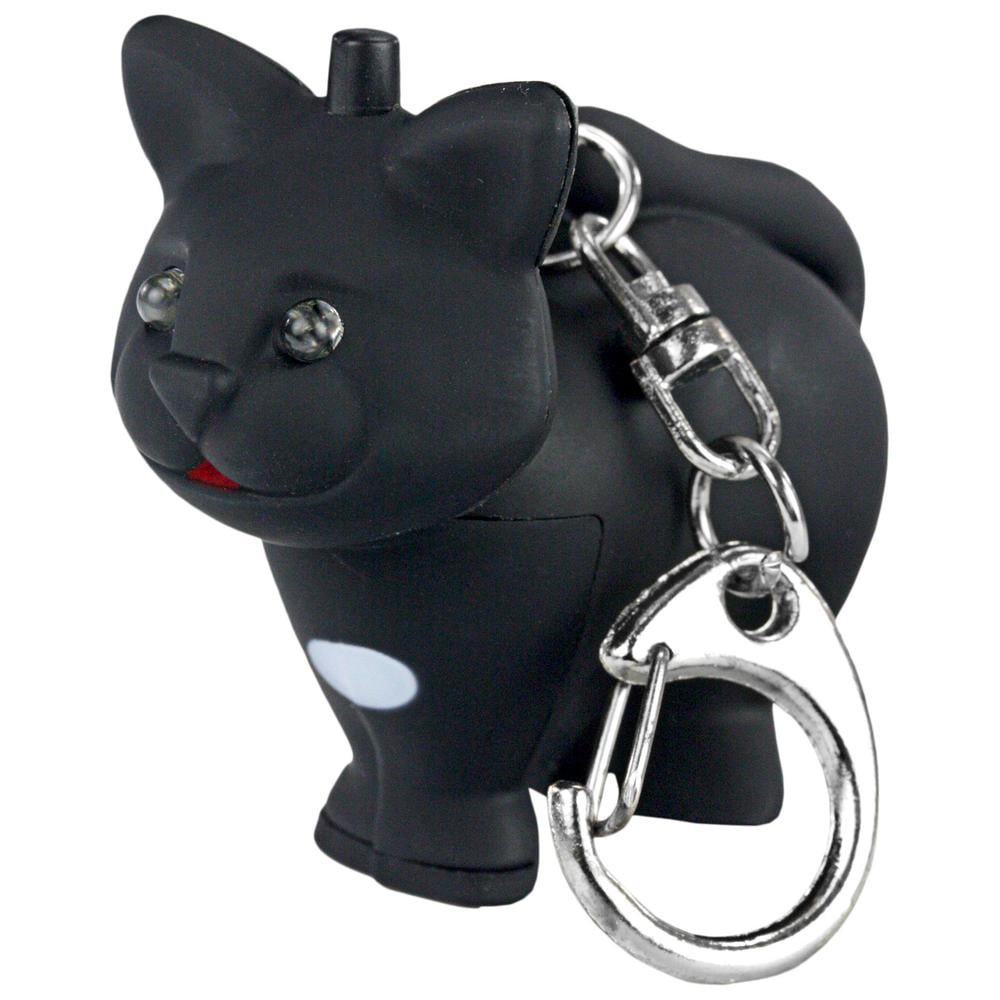 Cat LED Keyring with Meowing Sound 