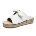 thumbnail image 2 of Zapatillas de verano para mujer, sandalias informales para mujer, zapatillas con lazo y boca de pescado Wmkox8yii ytu7195, 2 of 5