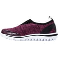 thumbnail image 3 of Women's Propet TravelActiv Slip On Sneaker Berry Heather Mesh 6 4E, 3 of 5