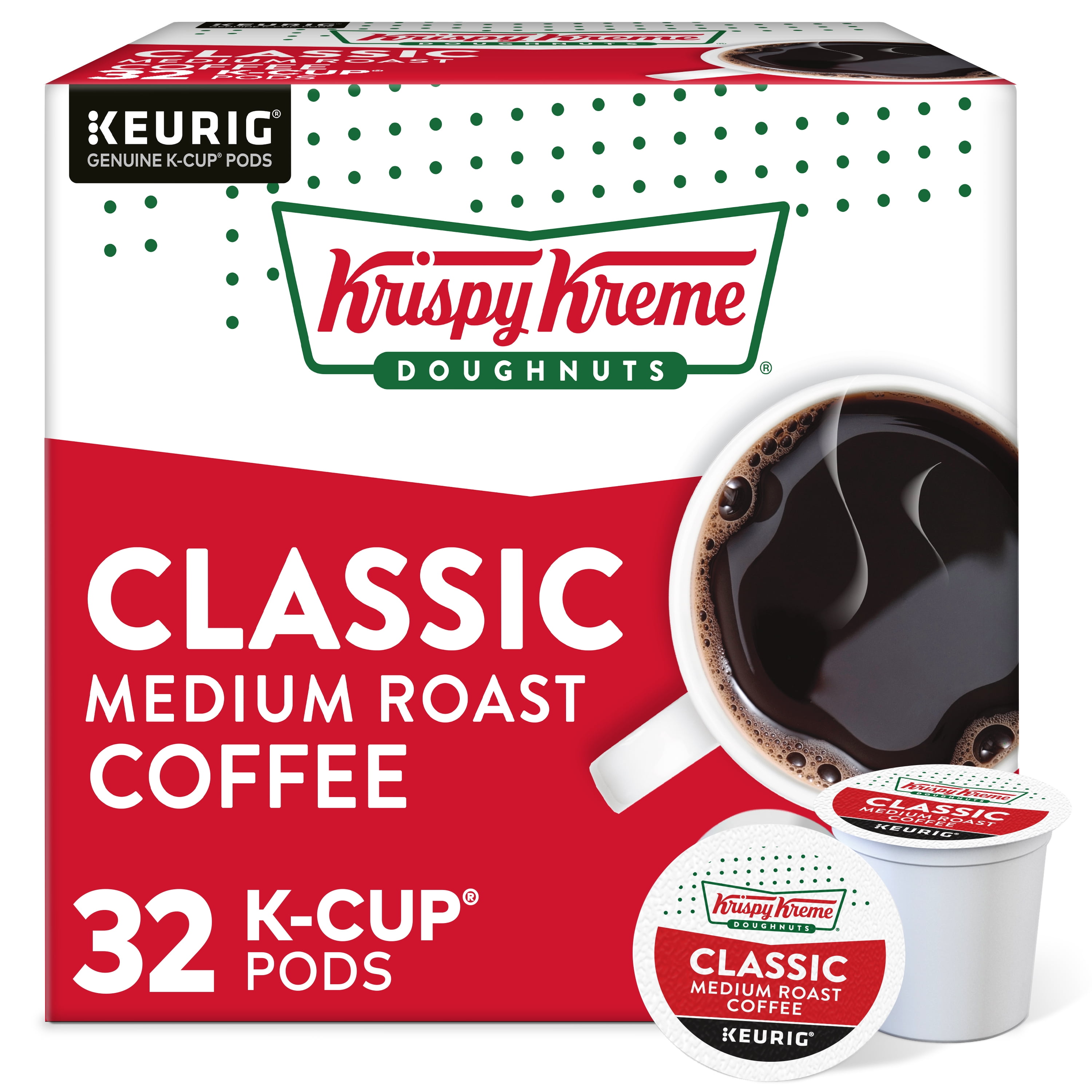 Photo 1 of *4/11/2024* Krispy Kreme Classic K-Cup Coffee Pods, Medium Roast, 32 Count for Keurig Brewers