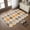 Orange, Amber, Sand, Terracotta, variant on Small Round Rug 3Ft, Modern Geometric Non-Slip Washable Circle Rugs Carpet, Colorful Polka Dots Rhombus Checkered Indoor Outdoor Rug Floor Mats Throw Runner for Bedroom Living Room Bathroom