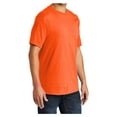 thumbnail image 4 of Mens Core Blend Cotton/Polyester Tee Shirt Safety Orange S, 4 of 6
