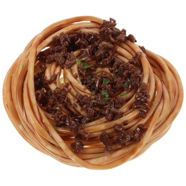Simulated Spaghetti with Meat Sauce Fake Pasta Food Model Artificial Lifelike Food