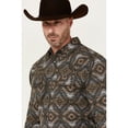 thumbnail image 2 of Cody James Men's Legends Southwestern Print Long Sleeve Western Shirt - CJFA24FL71-NVY Medium, 2 of 4
