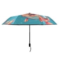 thumbnail image 2 of Compact Sun Umbrella Windproof Travel Umbrellas for Rain Strong Portable UV Protection Hello Summer Fish, 2 of 8