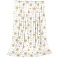 thumbnail image 2 of Pofeuu Gold Snowflake Stripes Print Ultra-Soft Micro Fleece Blanket,for Bed Or Sofa,All Season Throw Blankets Flannel Blanket-60"x50", 2 of 7