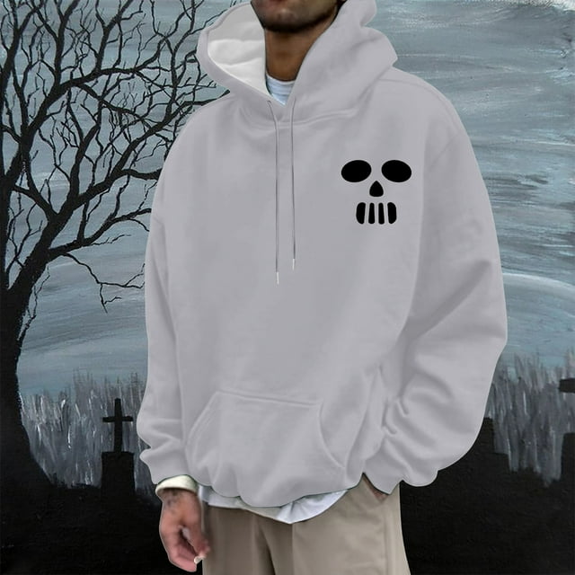 MKLEKYY Cardigan Léger Mode Décontractée pour Hommes Impression 3D Manches Longues Pull à Capuche avec Cordon de Serrage