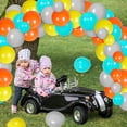 thumbnail image 2 of 66Pcs Orange Blue Truck Theme Birthday Party Supplies, Construction Truck Balloon Decoration Set with Smash&Crash Backdorp Truck Balloons Arch Garland Kit for Boys Girls Birthday Party, 2 of 7