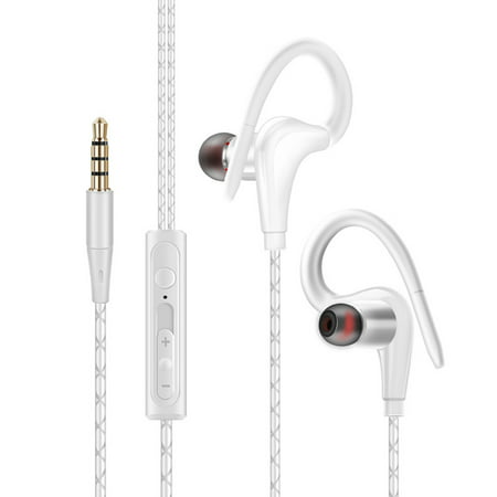 EEEKit Sport Running Earphone, In-Ear Wired Headphone, Earbuds Over Ear Hook 3.5mm Jack, Cell Phone Ear Buds Headset