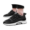 thumbnail image 3 of Mens Shoes,Contemporary Unisex Breathable Mesh Running Shoes for Everyday Wear And Casual Style Comfort,Shoes for Men,Black,9, 3 of 9