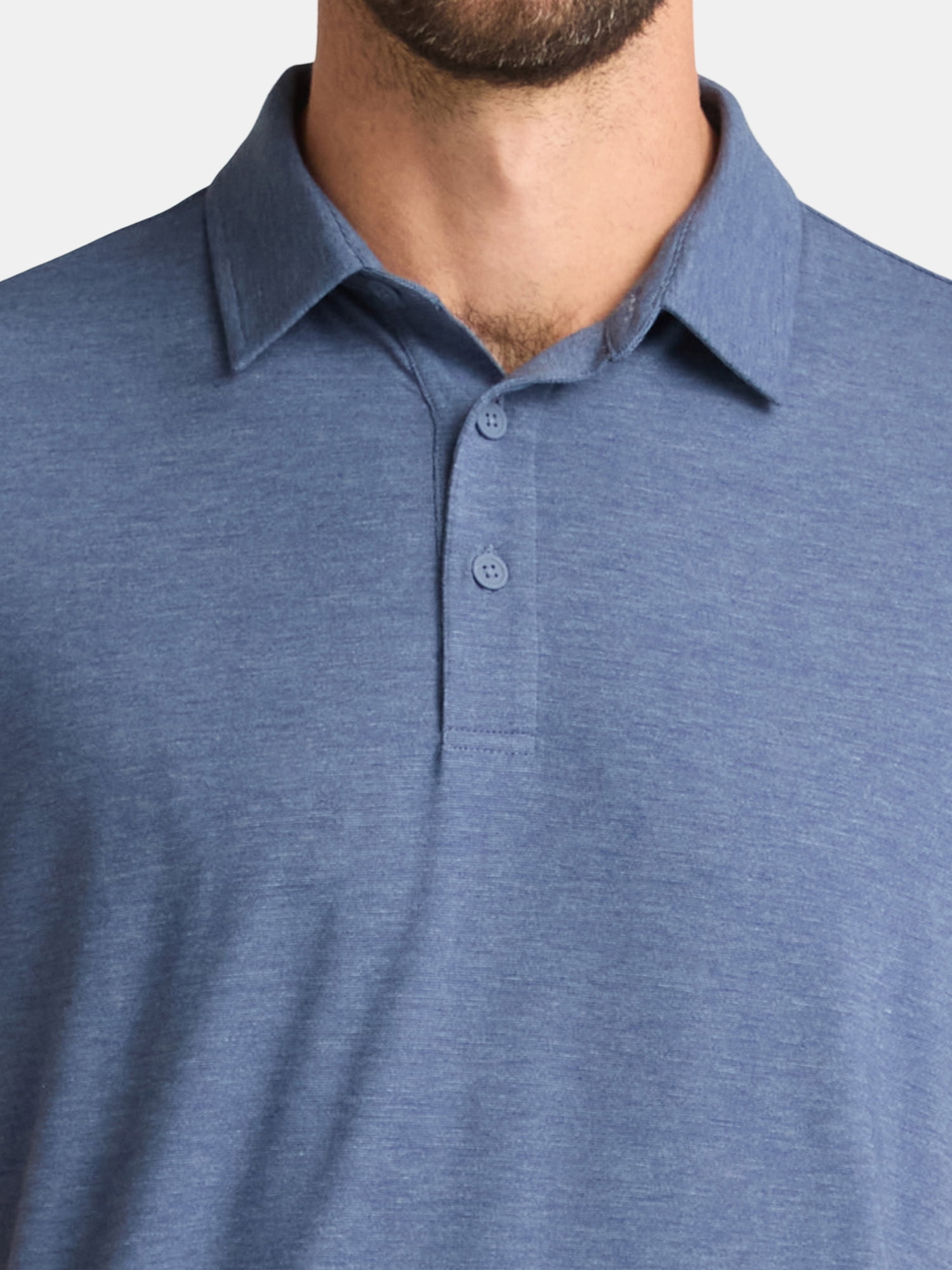George Men's & Big Men's Poly Polo with Short Sleeves, Sizes S-3XL