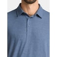 thumbnail image 4 of George Men's & Big Men's Poly Polo with Short Sleeves, Sizes S-3XL, 4 of 5