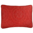 thumbnail image 4 of MarCielo 3 Pcs Red Christmas Quilt Bedspread Set Medallion King, 4 of 4