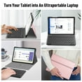 thumbnail image 6 of Fintie Keyboard Case for Samsung Galaxy Tab A11 Plus 11" 2025 / Tab A9 Plus 11" 2023, Slim Lightweight Stand Cover with Magnetically Detachable Wireless Bluetooth Keyboard, Rose Gold, 6 of 9