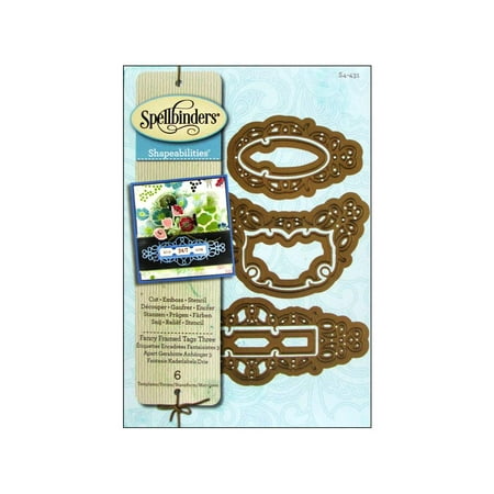 Spellbinders Shapeabilities Dies-Fancy Framed Tags 3, Pk 1, Spellbinders