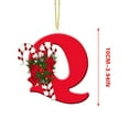 thumbnail image 3 of LanSuare 26 Letters Christmas Ornament with Candy Bar, 3.9Inch Christmas Tree Pendant, Personalized Christmas Ornaments for Party Decoration, Xmas Tree Hanging Decor（Q）, 3 of 4