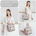 thumbnail image 4 of Bright Colorful Floral Lunch Bag - Large Leakproof Insulated Tote, Multi-Pocket, 4 of 4