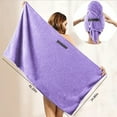 thumbnail image 3 of Microfiber Hair Towel Wrap For Hair Drying Towel With Elastic Strap Fast Drying Hair Turbans For Wet Hair Long Thick Curly Hair Super Soft Hair Wrap Towels, Beauty Skin Care Products, 3 of 8