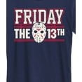thumbnail image 3 of Friday The 13Th - Collegiate Jason Mask - Women's Short Sleeve Graphic T-Shirt, 3 of 5