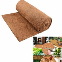 GIXUSIL 118 x 7.9 inch Natural Coconut Coir Liner Sheets Natural Coconut Hanging Basket Liner, Coco Fiber Roll Coco Mat for Planter Flower Basket Liner Garden Decoration Animal Pet Pad,Brown