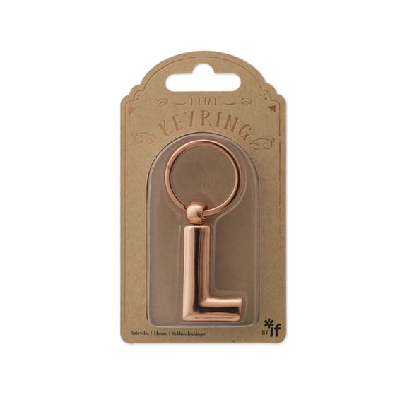 Copper Letter Keyrings Letter L (Other)