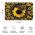 thumbnail image 3 of Black Butterfly Sunflower Pattern Bathroom Rugs Mat,Non Slip Microfiber Bathroom Rug,Rubber Backing,Soft Bathroom Mats for Bathroom Floor,Tub and Shower,17x27in(43x68cm), 3 of 5