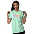 thumbnail image 4 of XOMG POP Colorful Pattern Palooza Logo Women's Graphic T Shirt Tees Brisco Brands S, 4 of 6