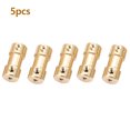 thumbnail image 4 of Motor Copper Shaft Coupling, 5pcs Metal Coupler Sleeve Transfer Joint Adapter for Model Cars, Ships, Robots, Motor Copper Sleeve Coupler Connector, 4 of 7