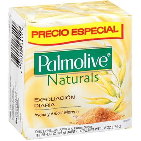 Palmolive Oats & Brown Sugar Daily Exfoliation Bars, 3ct