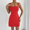 thumbnail image 2 of Vestido corto sin tirantes ajustado de estilo europeo para mujer: diseño elegante sin tirantes, corte favorecedor, versátil., 2 of 5