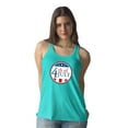 thumbnail image 2 of 4Th Of July Stamp Racerback Tank Women -Image by Shutterstock, Female Medium, 2 of 4