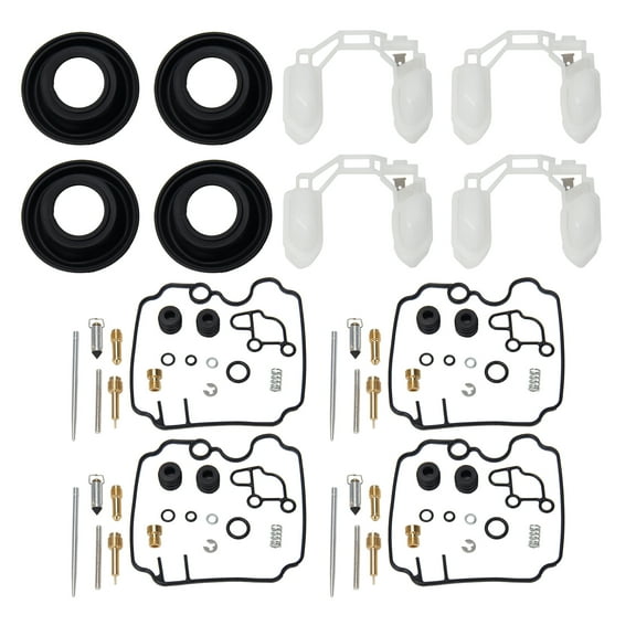 4Sets Carburetor Repair Kit FOR YAMAHA FZR1000 1990-1999 with Float Diaphragm