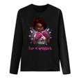 thumbnail image 3 of Tarmeek Breast Cancer Shirts Tops for Women/Long Sleeve Shirts/Crewneck Shirt/Sweatshirt/Hoodie with Blessed Breast Cancer Pink Ribbon/Breast Cancer Awareness Breast Cancer Survivor Gifts for Women, 3 of 4